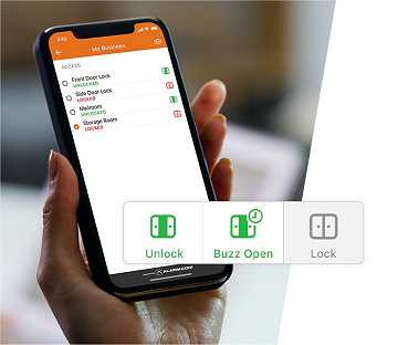 Allowing employees office access via smartphone